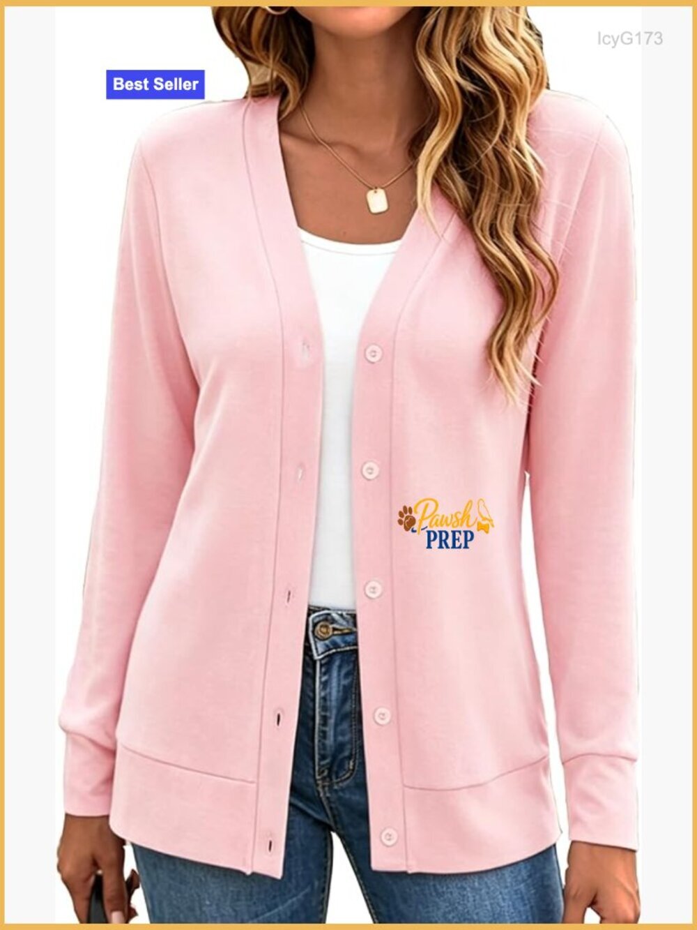 Womens V Neck Long Sleeve Button Down Cardigan Sweater Lightweight Knit